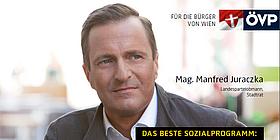Wahlplakat der ÖVP zeigt Manfred Juraczka