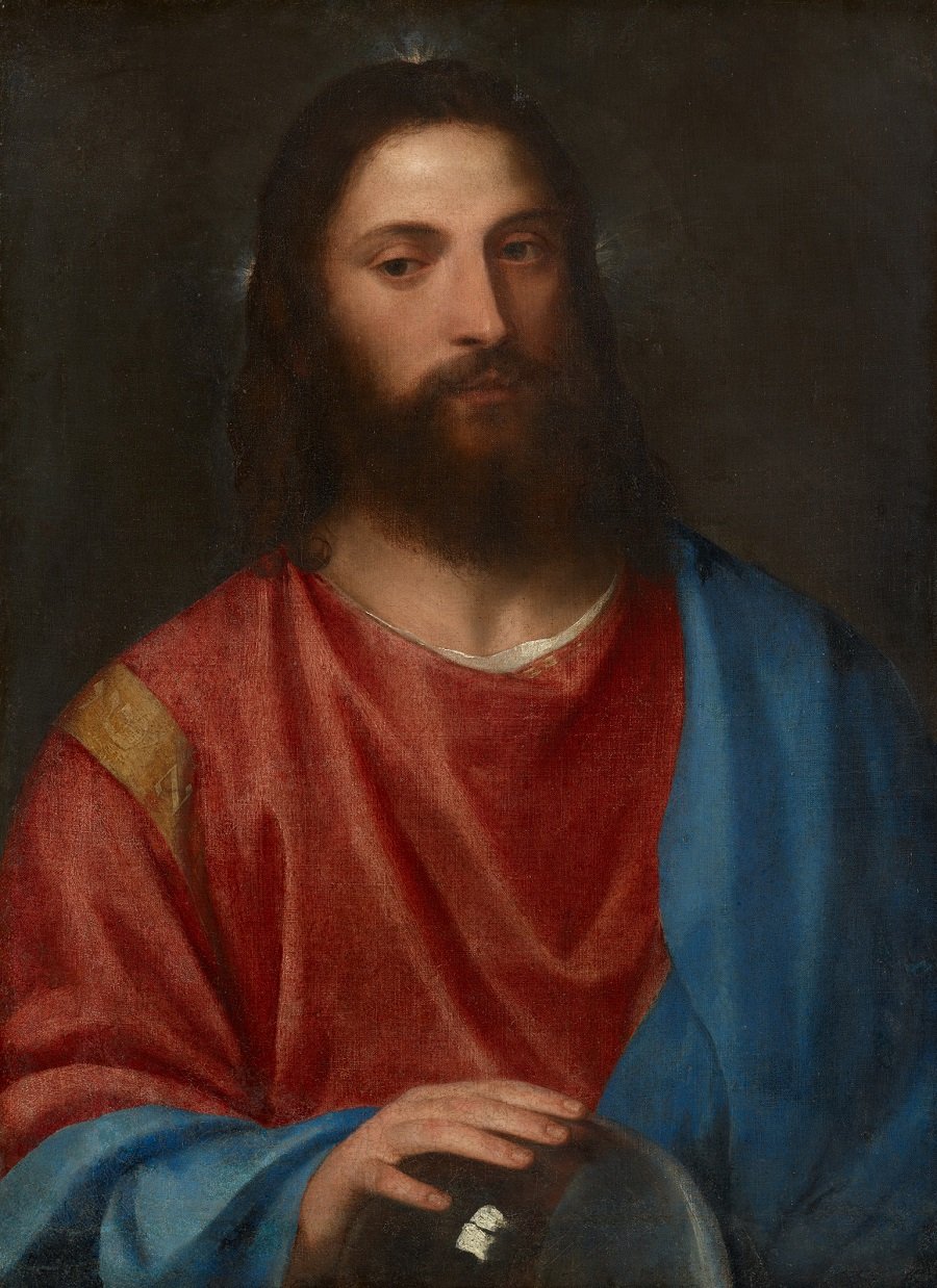 Christus mit der Weltkugel des Künstlers Tizian