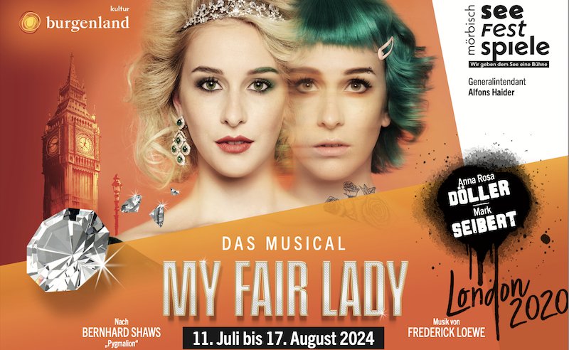 Sujet des Musicals My Fair Lady Seebühne Mörbisch