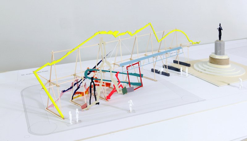 eine modellansicht der Installation Lueger Temporär