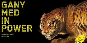 Tiger auf Plakat für Ganymed in Power