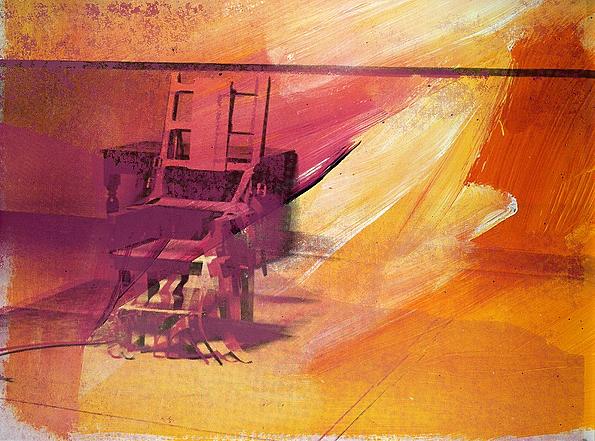 Werk von Andy Warhol Electric Chair