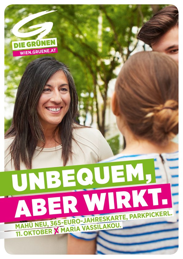 Wahlplakat "Die Grünen" zur Nationalratswahl Österreich 2008; Alexander van der Bellen Totale mit Slogan: aufhetzen? nicht mit mir