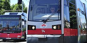 Bus und Straßenbahn in Wien