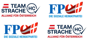 Logos Team Strache und FPÖ Wien