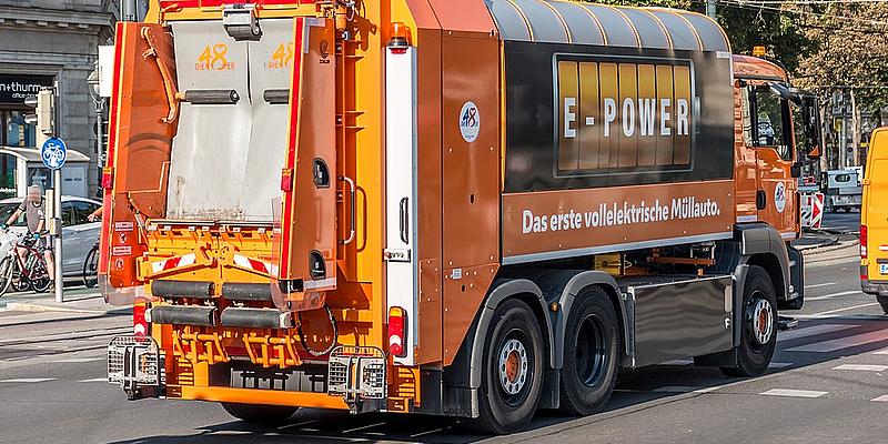 Elektrischern Müllwagen der Wiener MA48