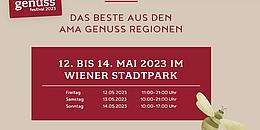 Flyer des Genussfestivals 2023 im Stadtpark