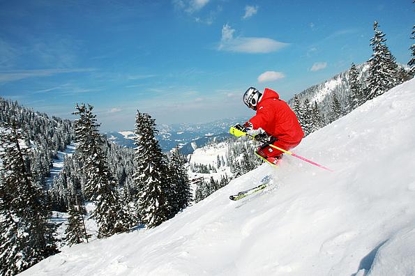 Skifahrer im Mostvierte