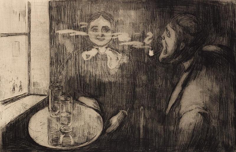 Edvard Munch Tête-à-tête (Julius Meier-Graefe Mappe), 1894 Privatsammlung Courtesy Galleri K, Oslo