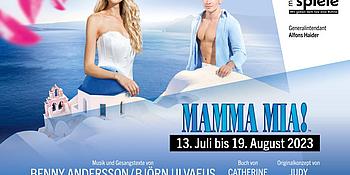 Sujet der Produktion Mamma Mia in Mörbisch