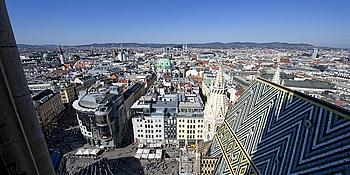 Der Wärmeinsel-Effekt in Wien: Die Innere Stadt heizt sich auf.