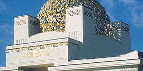 Kuppel der Secession Wien mit Inschrift