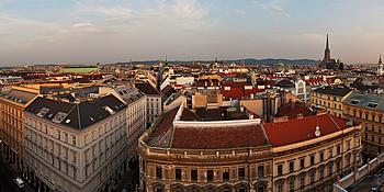 Anblick über die Dächer Wiens