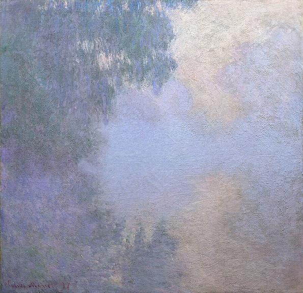 Claude Monet: Arm der Seine bei Giverny im Nebel (1897)