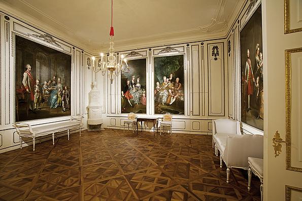 Sitzzimmer im Witwenappartement auf Schlosshof