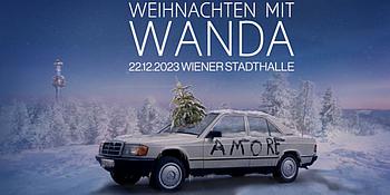 Plakat der Band Wanda für Konzert zu Weihnachten
