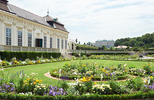 Unteres Belvedere mit Kammergarten.