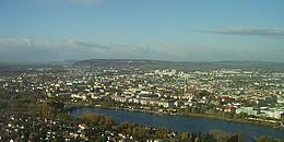Blick vom Donauturm über Floridsdorf