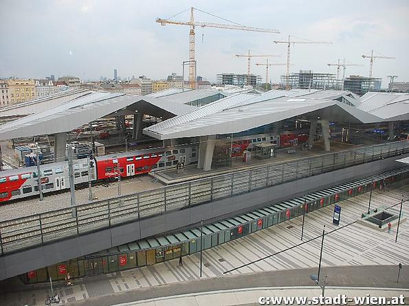 Wiener Hauptbahnhof Baustelle 