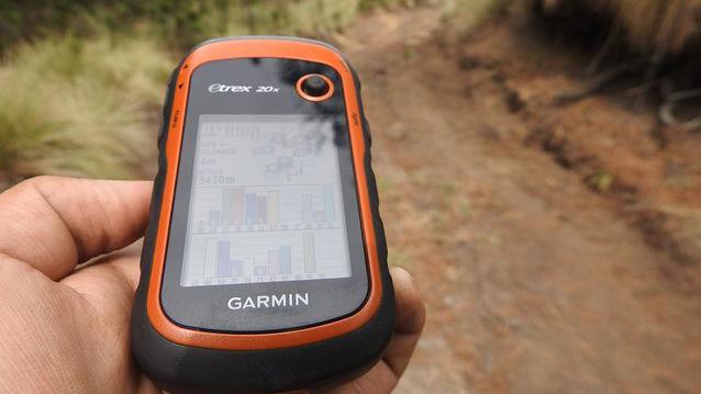 GPS-Gerät in der Natur