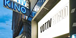 Frontalansicht auf das Votiv Kino in der Währingerstrasse 