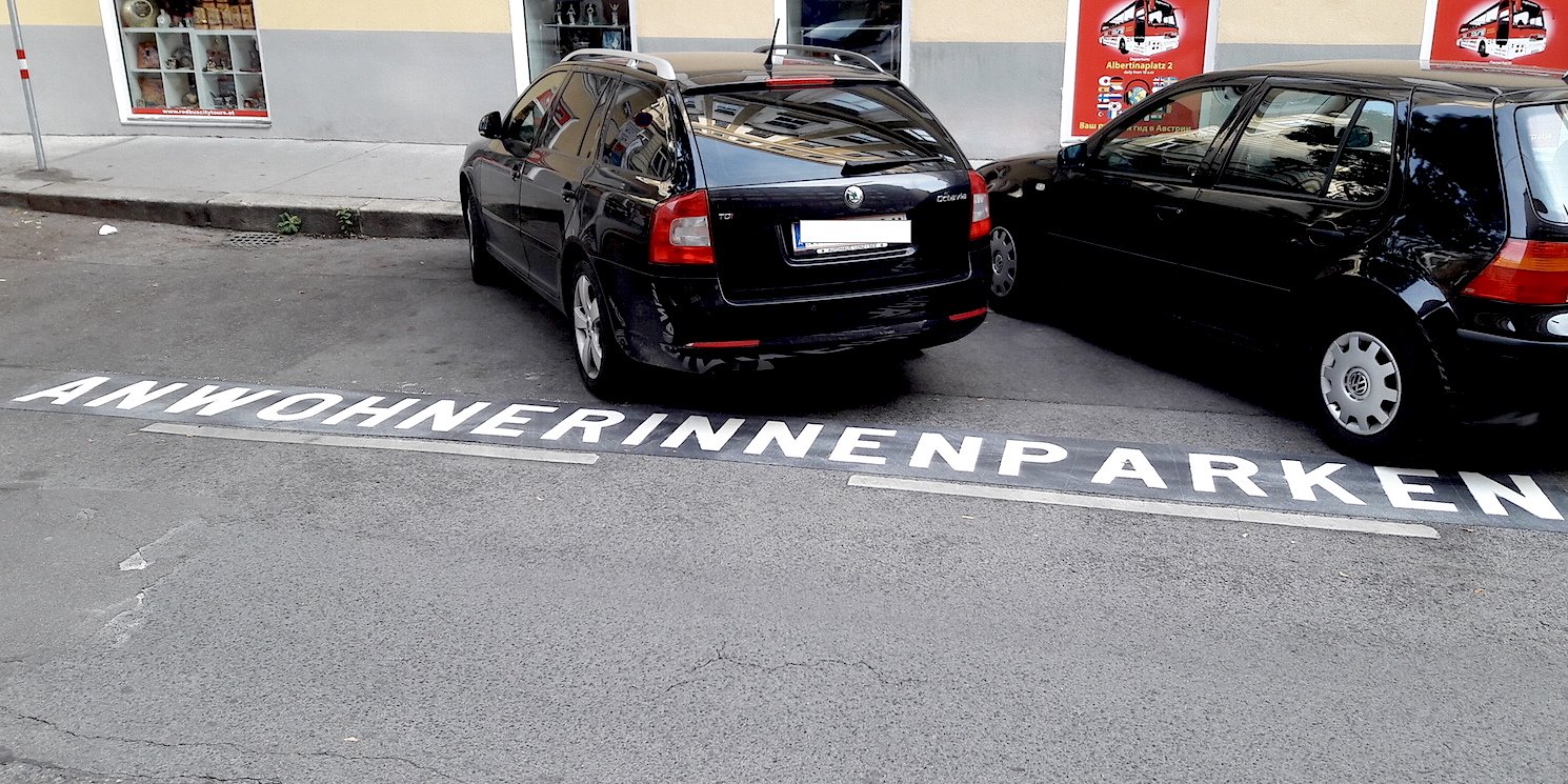 Anwohner-Parkplatz Wien