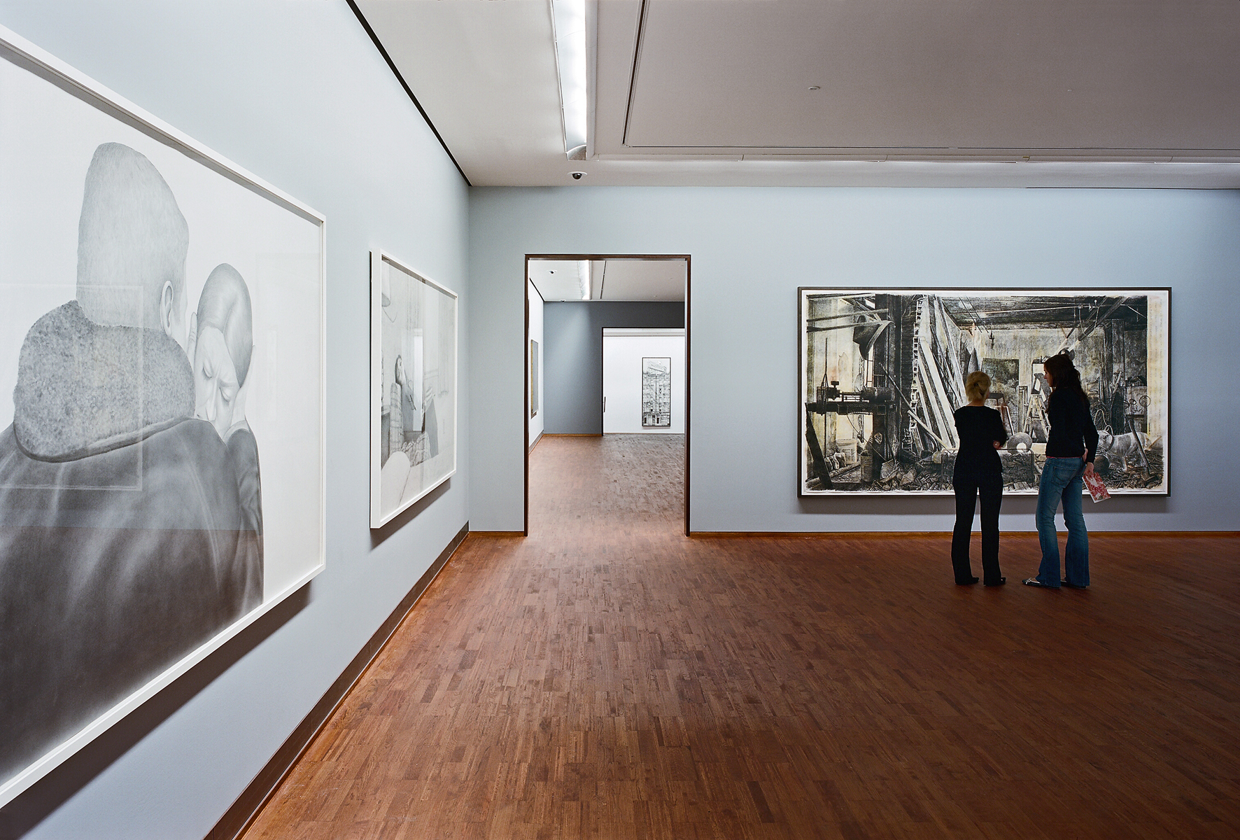 Ausstellungshallen in der Albertina, die zeitgenössische Kunstwerke präsentieren