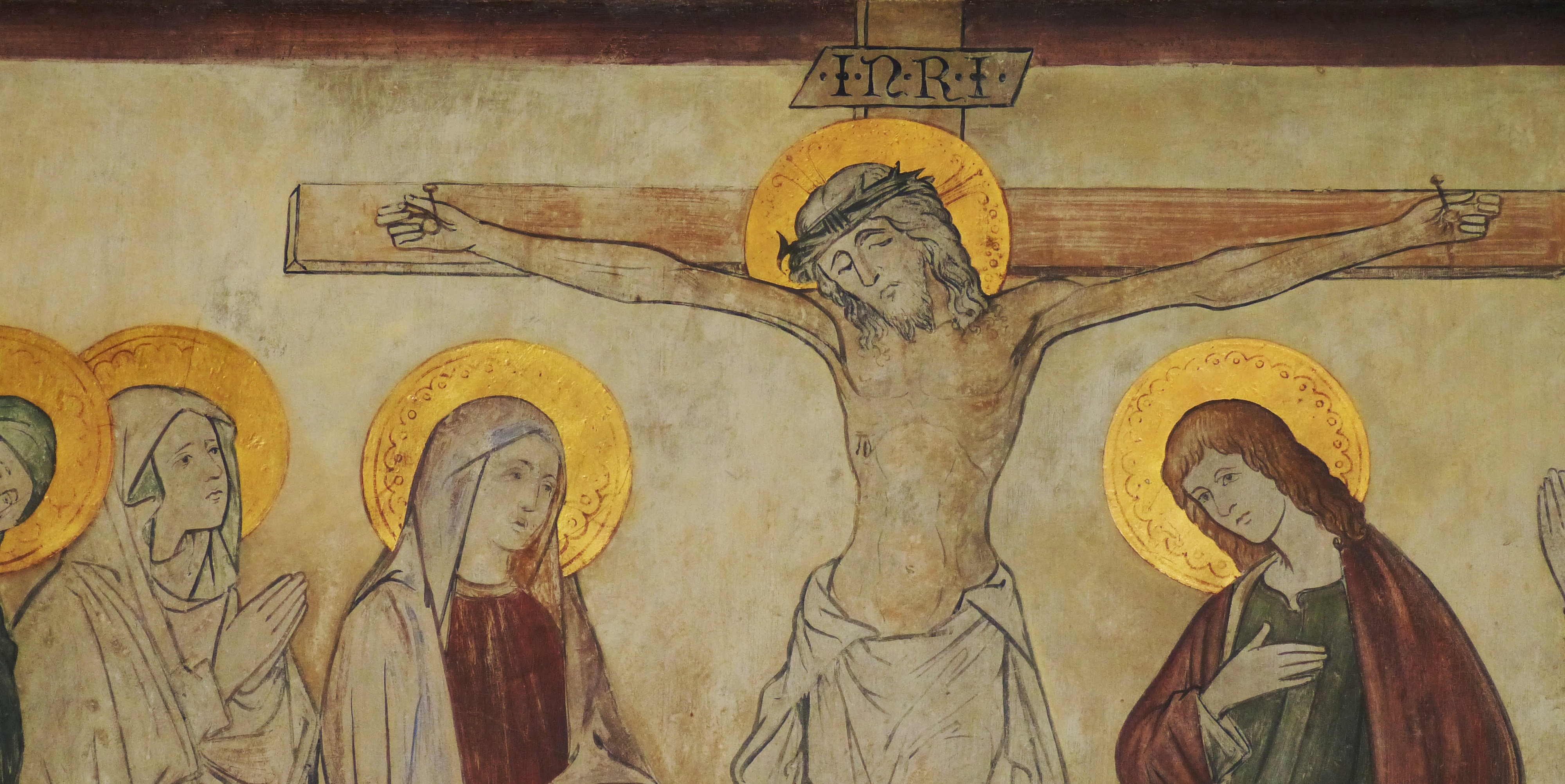 Zeichnung von Jesus am Kreuz am Karfreitag
