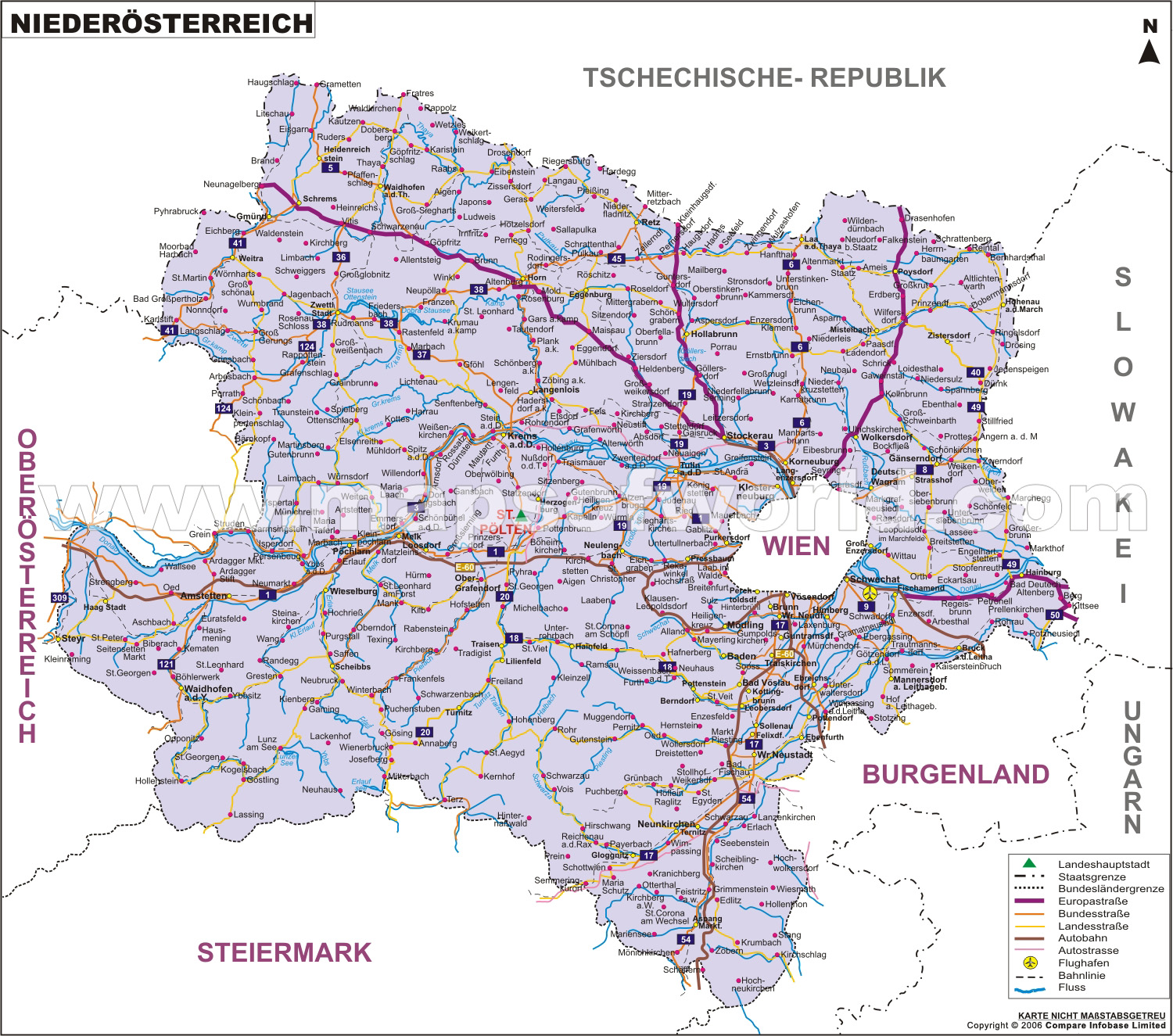 Karte Niederösterreich