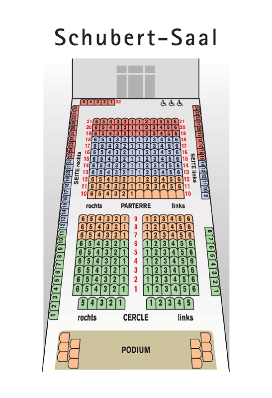 Sitzplan Schubert-Saal