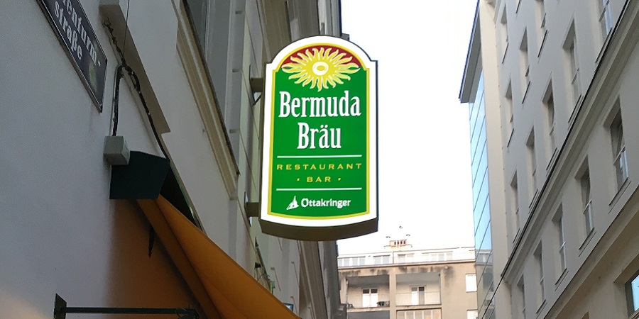 Logo des Bermuda Bräu in Wien