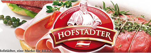 Hofstätter Logo und Fleisch