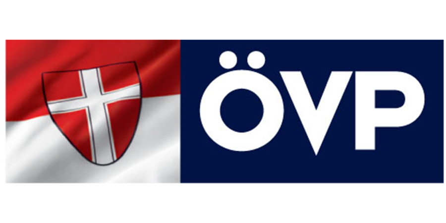 Wien Wappen mit Schriftzug ÖVP