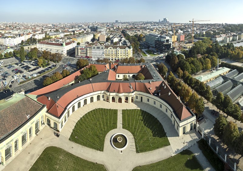 Schönbrunn, aus der Luft gesehen
