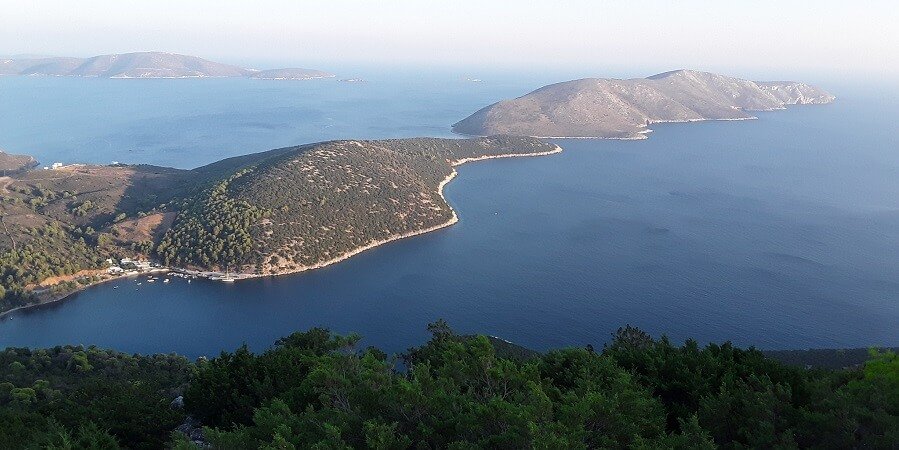 Insel Skyros Luftaufnahme