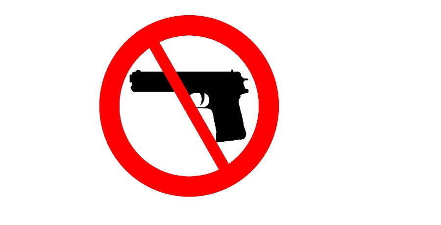 Pistole verboten Schild