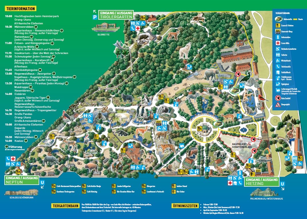 Karte vom Tiergarten