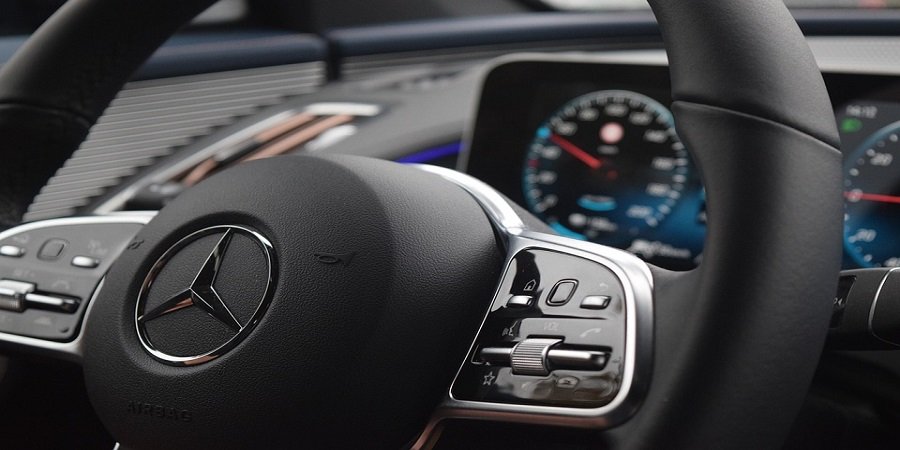 Innenansicht des Mercedes EQC