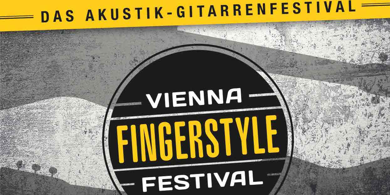 Flyer vom Akustik-Gitarrenfestival Vienna Fingerstyle Festival