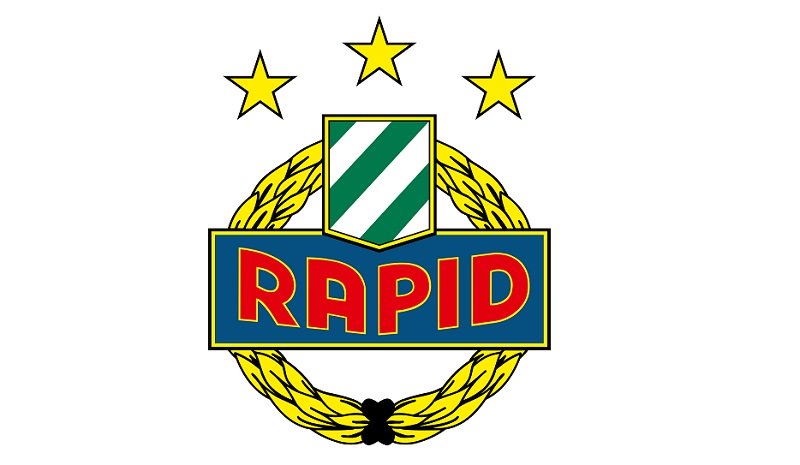Das Logo des Fußballvereins SK Rapid