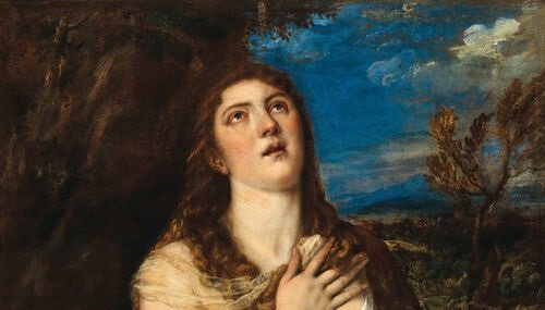 Gemälde "Die büßende Magdalena" des venezianischen Künstlers Tizian