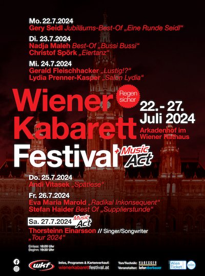 Flyer Wiener Kabarettfestival