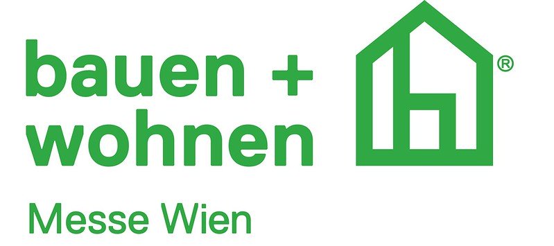 logo grün weiß bauen wohnen messe wien
