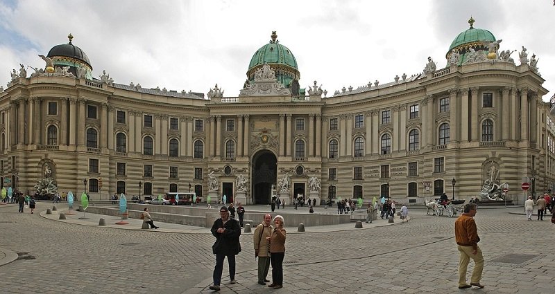Die Hofburg in Wien, ein Touristenhotspot und der Sitz des Bundespräsidenten