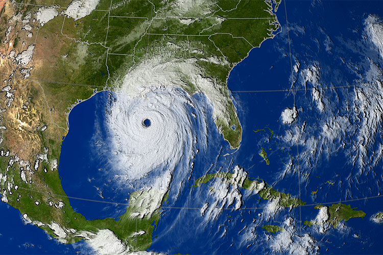 Hurrikan Katrina vor der US-Küste